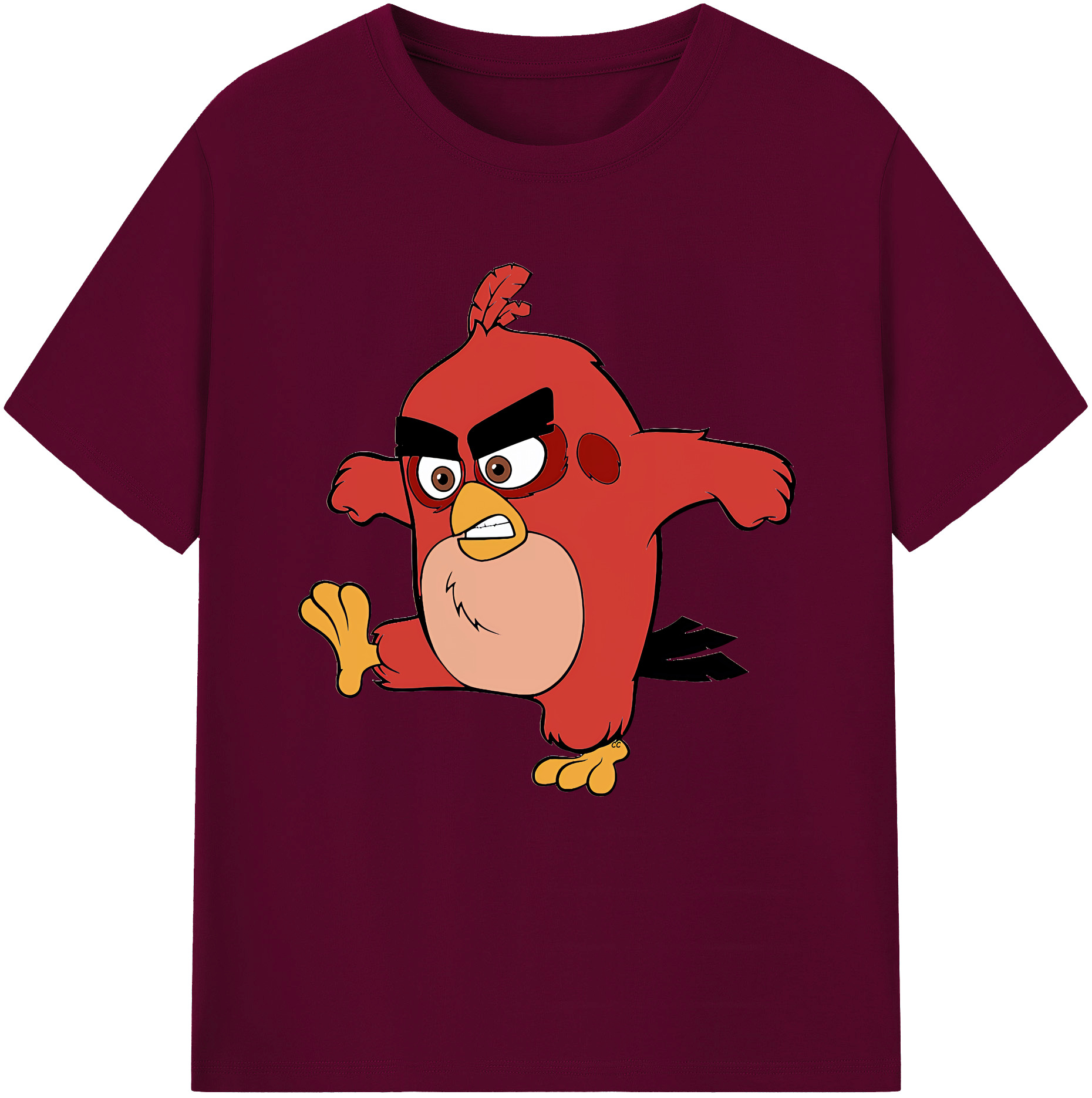 （画像用） Angry Birds アングリーバード レディースカジュアルプリントTシャツ（綿100％）
